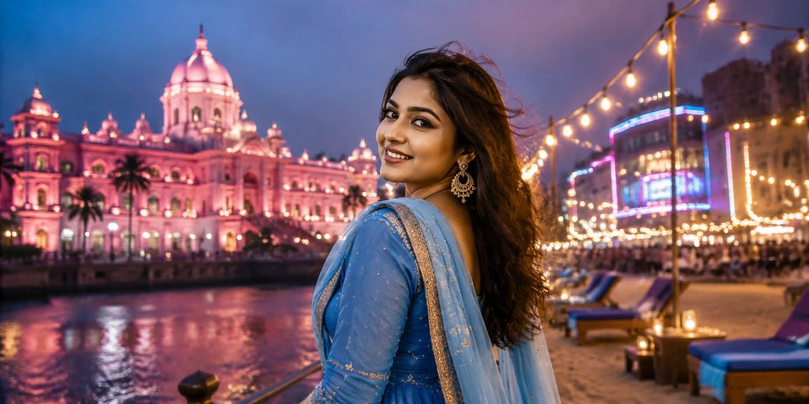 ঢাকায় সালোয়ার কামিজ পরা নারী মোবাইলে বেটিং ডিপোজিট করছেন